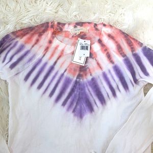 Cute Tie Dye waffle top